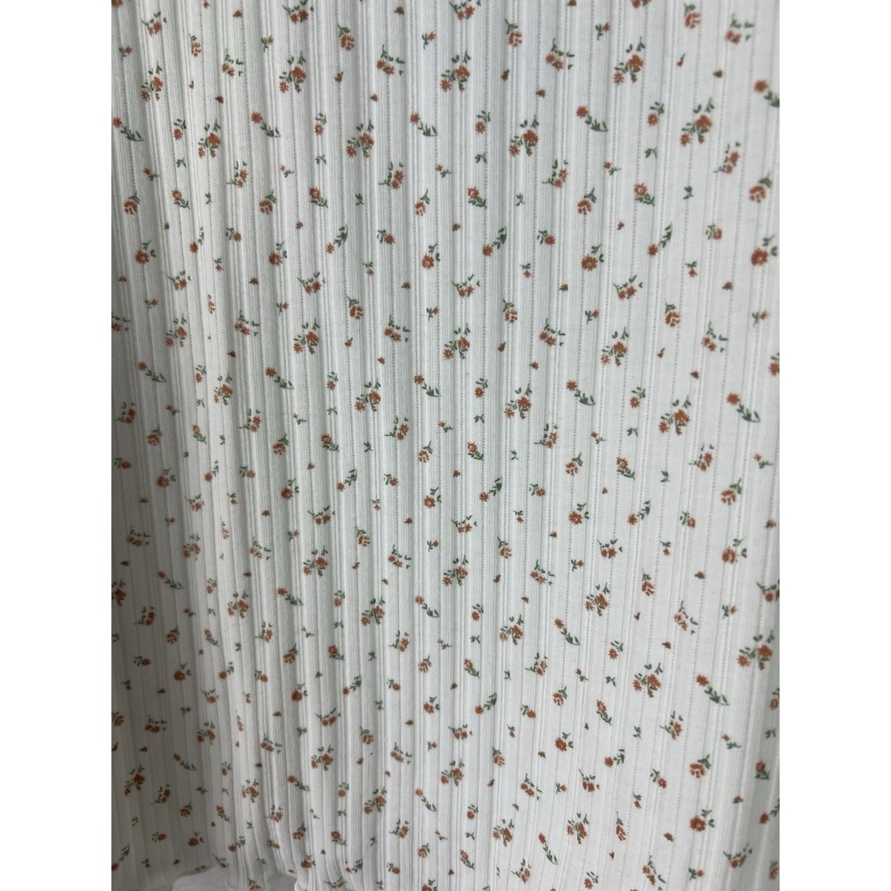 Aeropostale Women's Shrunken Tee Size XX-Large Stretch Floral Cream A56 - Picture 9 of 11